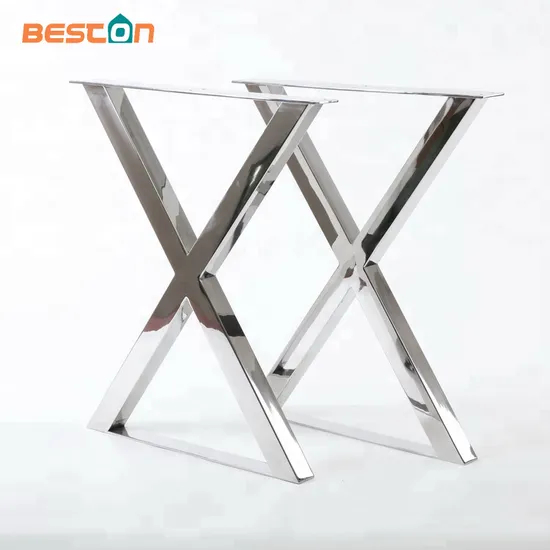 Wholesale High Quality X Shape Stainless Steel Metal Table Legs