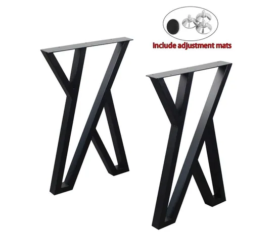 Furniture Metal Table Bench Coffee Industrial Black Dining Table Desk Legs