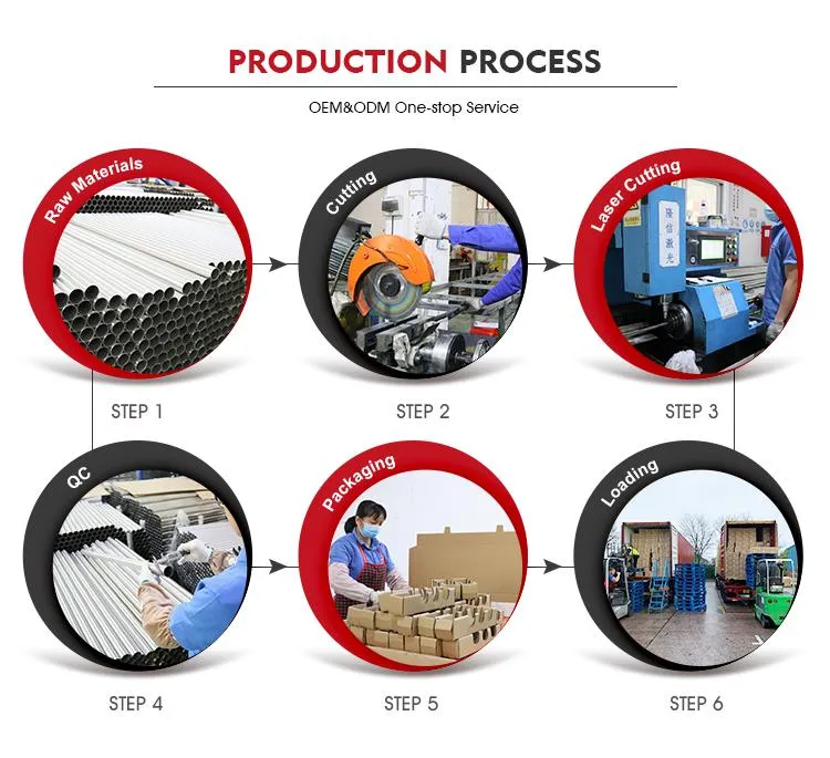 Long Round Pipe Chrome Stainless Steel Furniture Table Legs