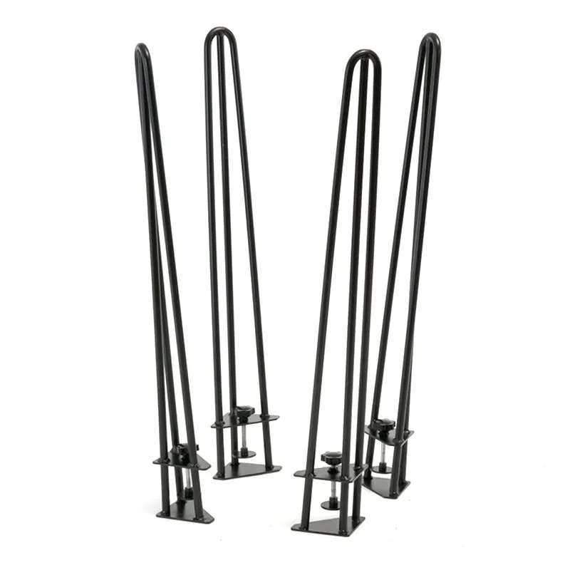 New Design Industrial Style V Shaped Iron Table Metal Legs