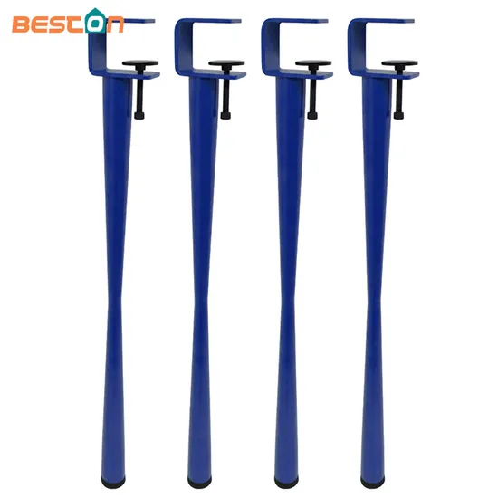 Modern Dining Metal F Adjustable Clamp Table Legs
