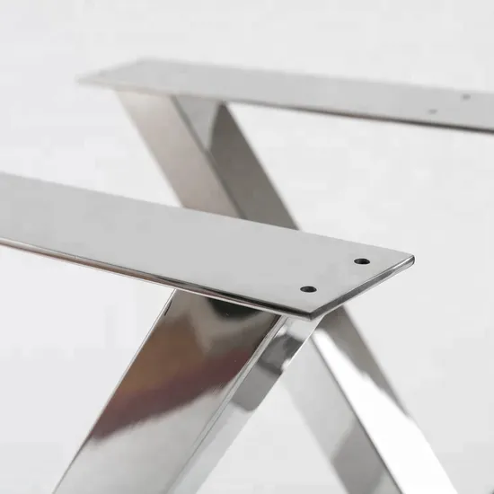 Wholesale High Quality X Shape Stainless Steel Metal Table Legs