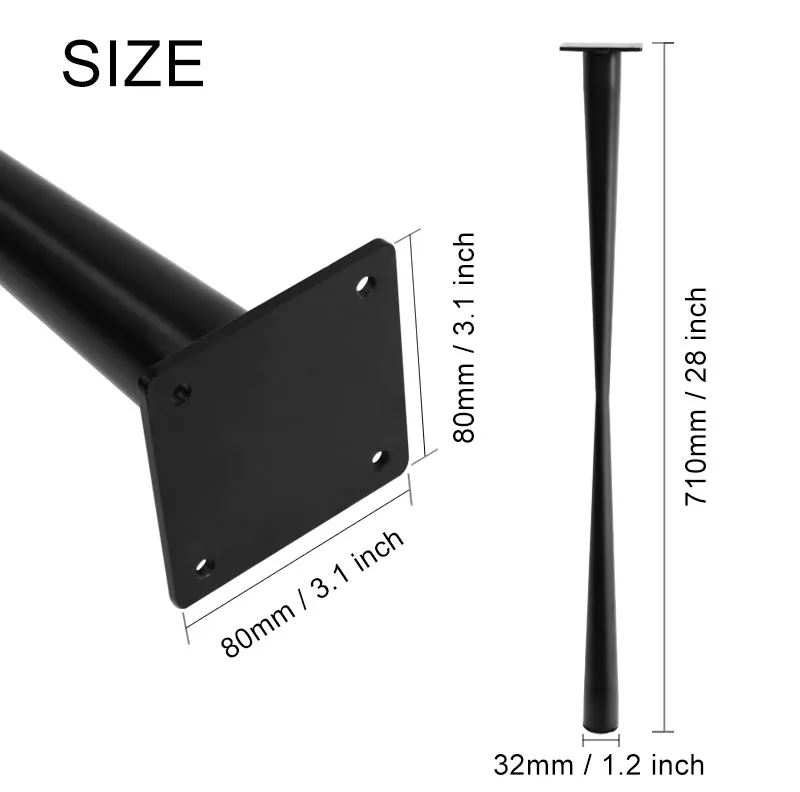 Desk Bar Office Cast Iron Bench Coffee Dining Champagne Table Metal Legs