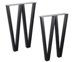 Black Steel Solid Iron Bar Laptop Desk Bench Legs Coffee Table Legs