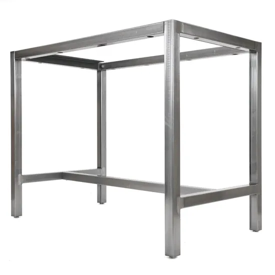 Modern Office Desk Dining Table Stainless Steel Table Frame