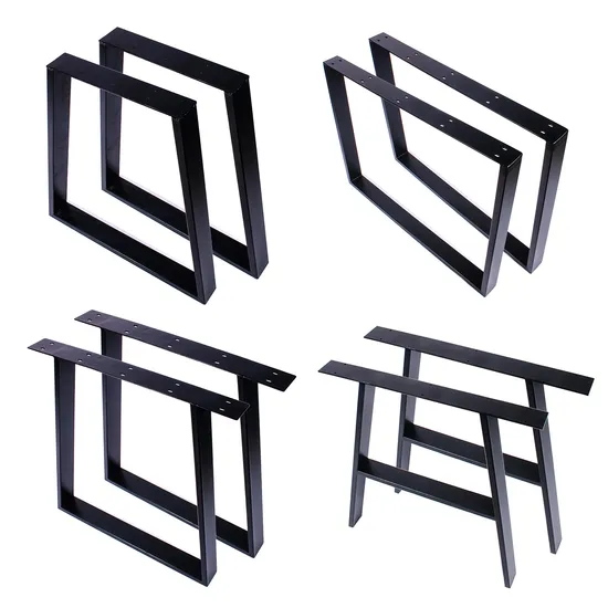 Wholesale Sale Custom Industrial Modern Furniture Trapezoid Square Desk Table Legs