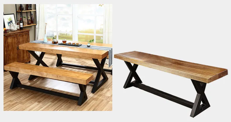 Industrial Bench Rustic Heavy Duty Computer Deck DIY Furniture Legs
