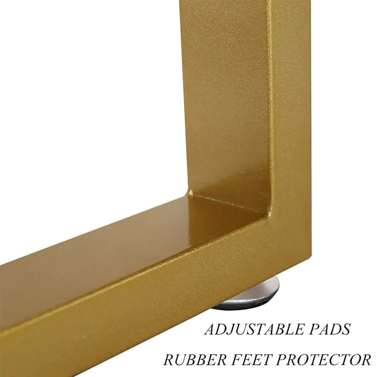 Modern Coffee Gold Table Desk Legs Table Leg Square Iron Bench Legs