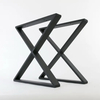 X Shaped Wrought Iron Coffee Metal Table Legs