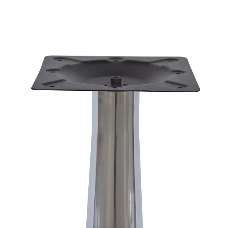 Hot Selling Round or Square Cafe Restaurant Bistro Table Silver Base