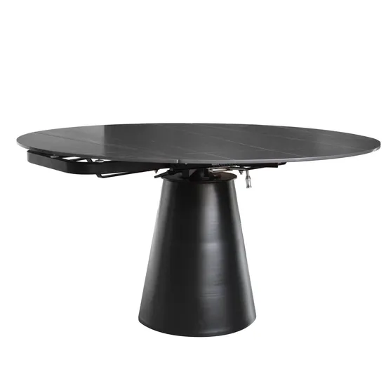 Luxury Design Modern Round Marble Top Multi-Functional 8 Seater Dining Table Set