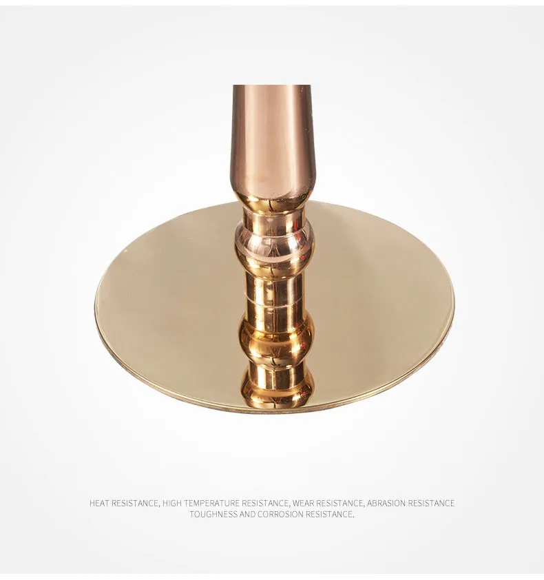 Furniture Coffee Dining Chrome Tulip Modern Metal Stainless Steel Gold Table Base