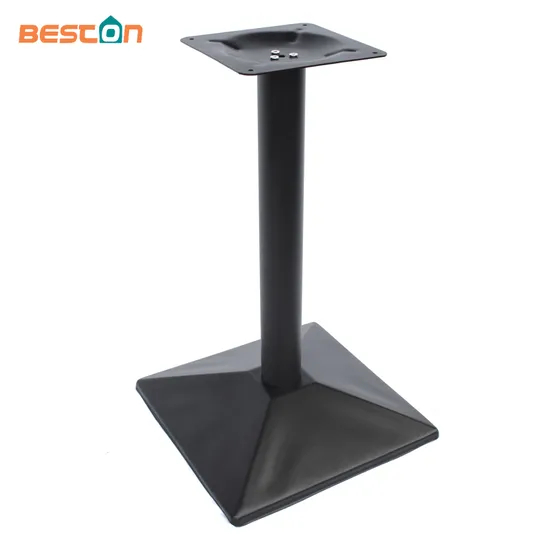Durable Square Iron Restaurant Dining Table Powder Coat Coffee Table Legs