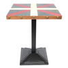 Best Selling Square Black Iron Stamping Table Base for Restaurant