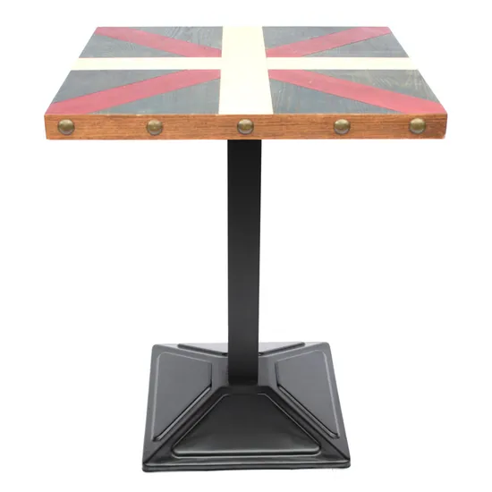 Best Selling Square Black Iron Stamping Table Base for Restaurant