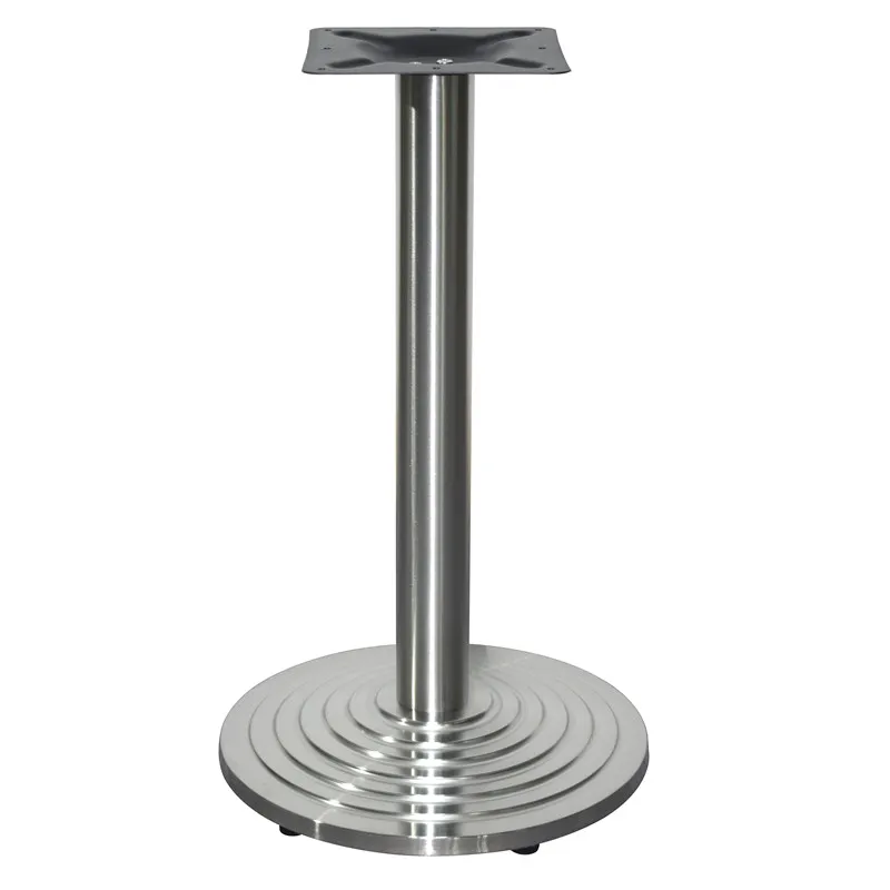 Stainless Steel Clad Composite Step Restaurant Table Base