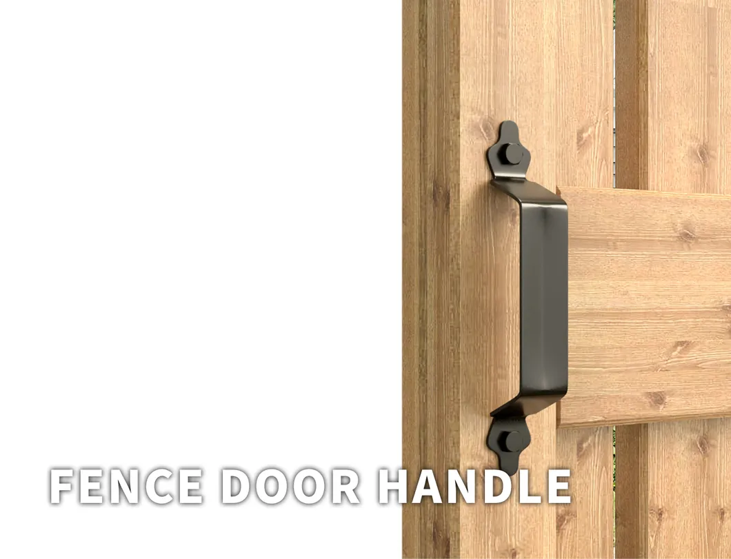 Wholesale Main Gate Handle Black Heavy Duty Metal Fence Gate Handle