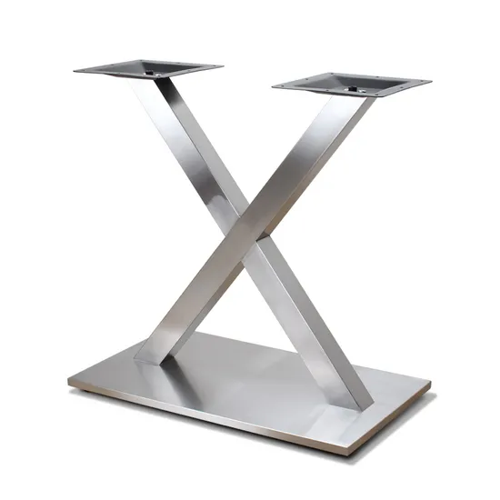 Customized with High Quality Shape X Modern Steel Table Base for Sale