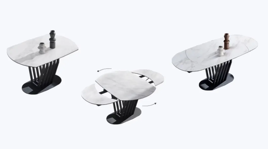 Sintered Stone Extendable Dining Table for 8 Seaters