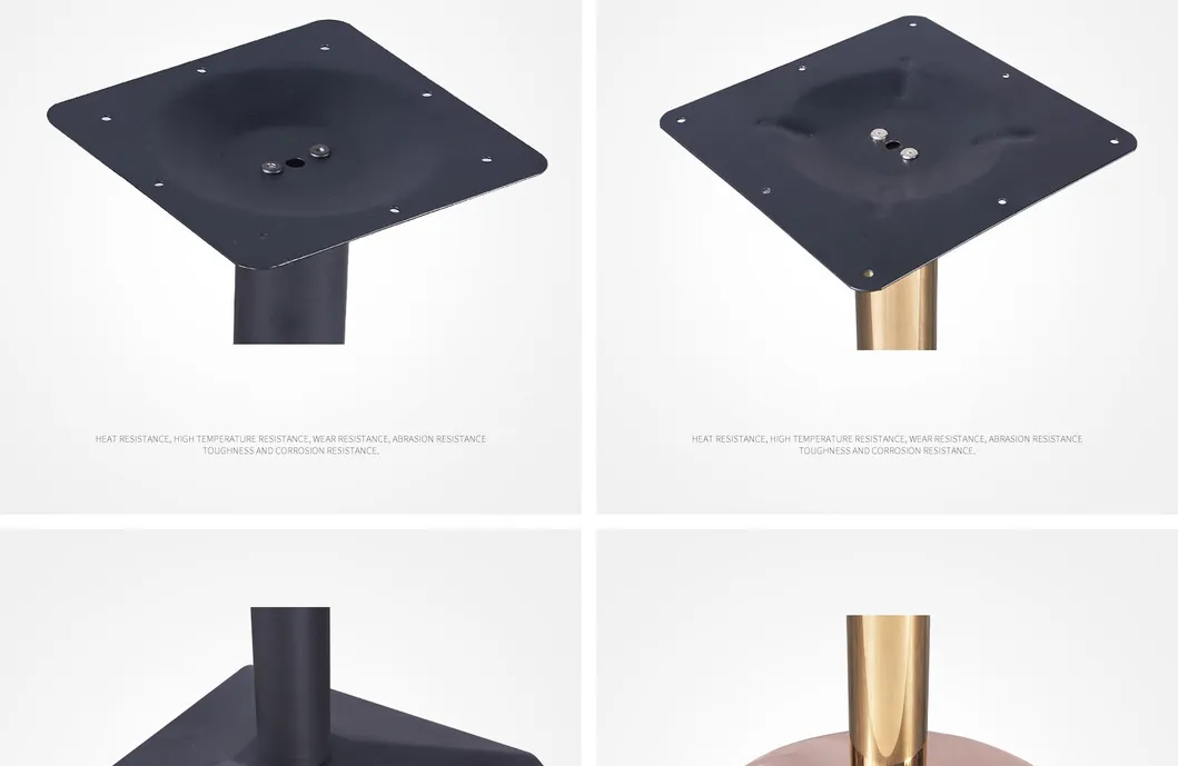 Furniture Restaurant Coffee Dining Stainless Steel Metal Tulip Cast Iron Table Base