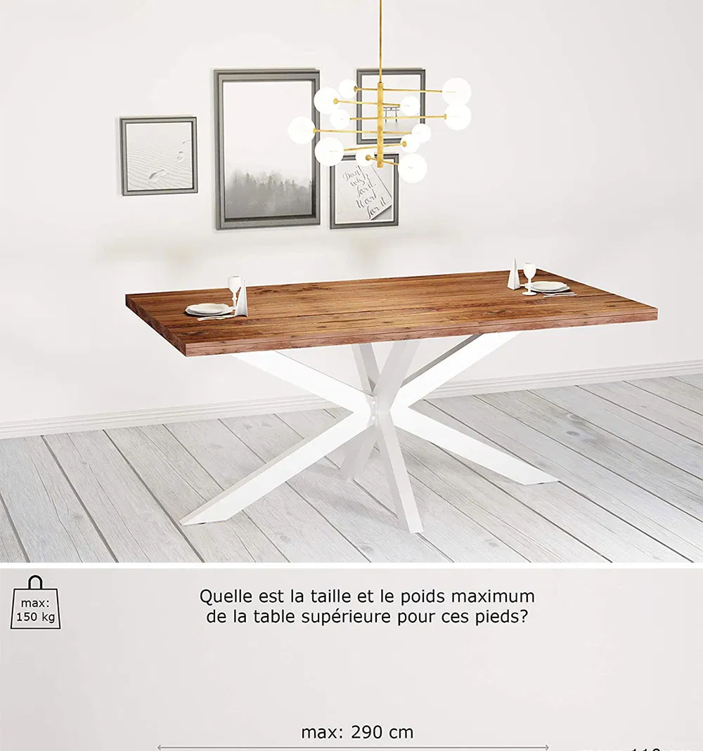 Modern X Shape Restaurant Legs Gold Steel Metal Table Bases