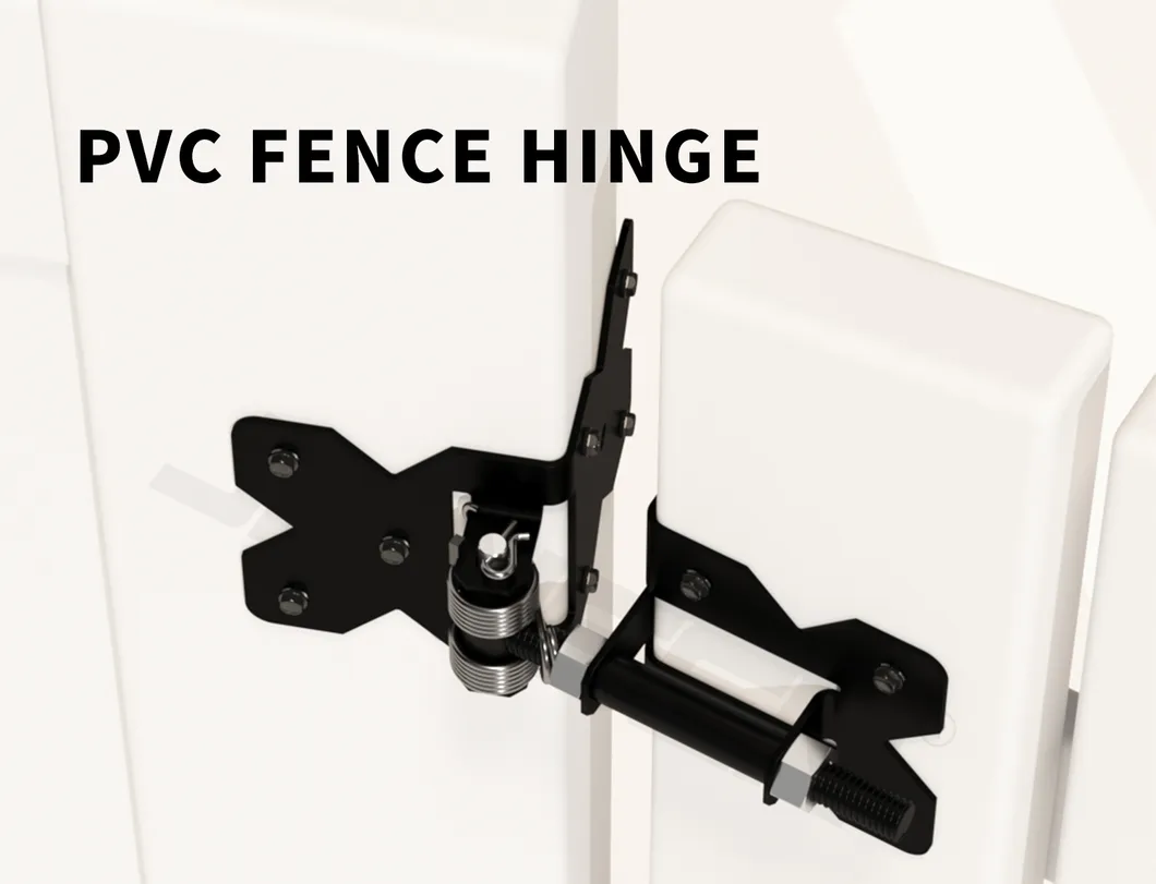 Black Garden Gate Hinges Use for Vinyl Fence Gate
