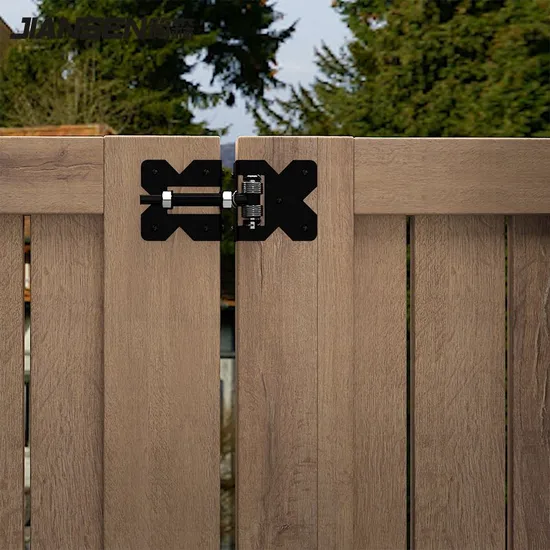 Black Garden Gate Hinges Use for Vinyl Fence Gate