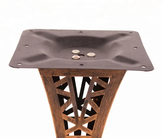 Iron Powder Coated Bronze Furniture Feet Decorative Metal Table Leg Table Base