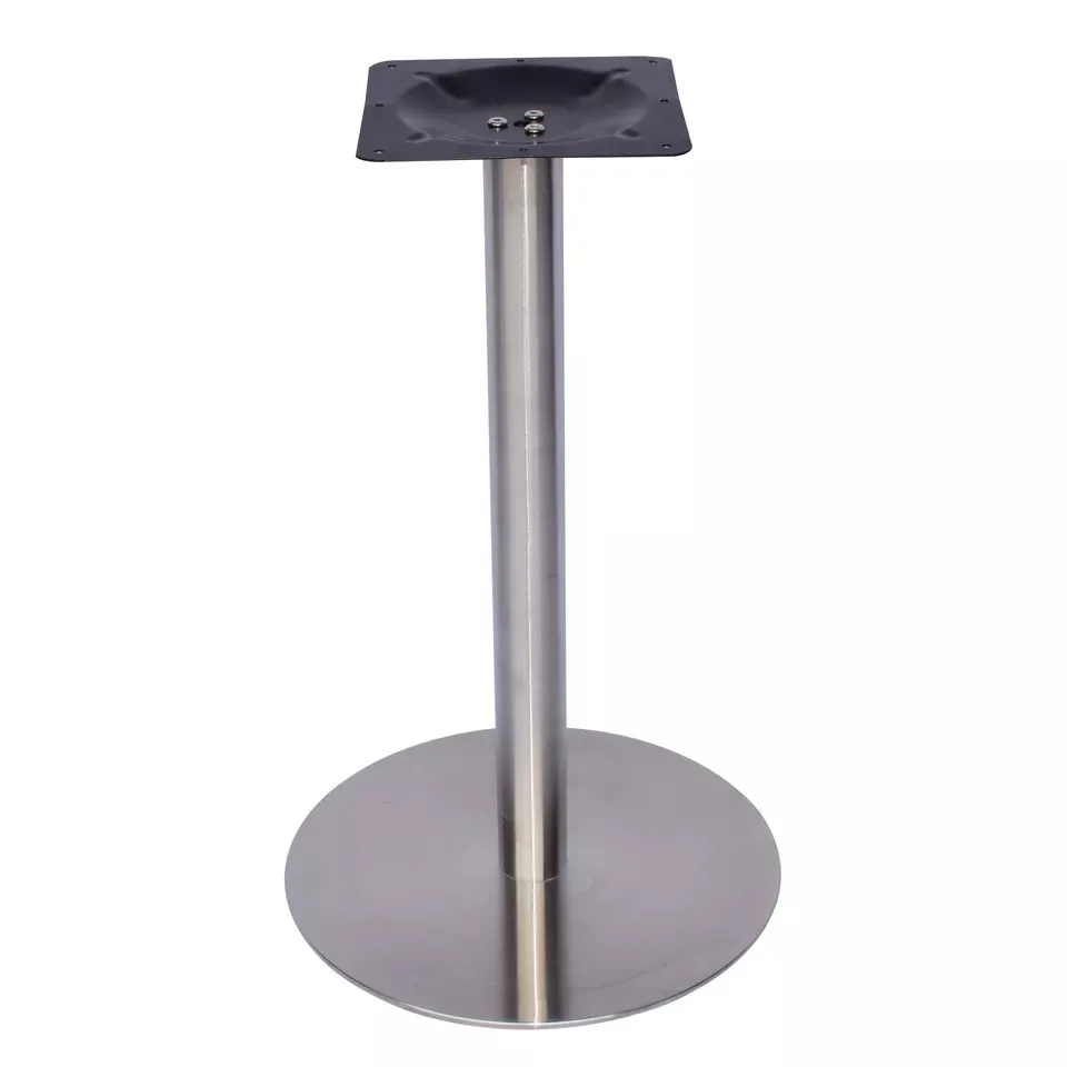 Chromed Furniture Dining Table Legs Stainless Steel Titanium Gold Round Table Base