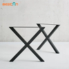 Customized Industrial Vintage Frames Metal X Shape Dining Restaurant Trestle Table Legs
