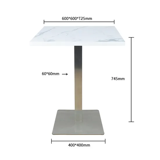 Wholesale Coffee End Table Artificial Marble Top Modern Leisure Dining Table