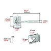 Galvanized Small Latch for Metal Wooden Door Lock with Easy Installation