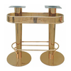 Furniture Brushed Desk Chrome Stainless Steel Gold Wrought Industrial Table Base