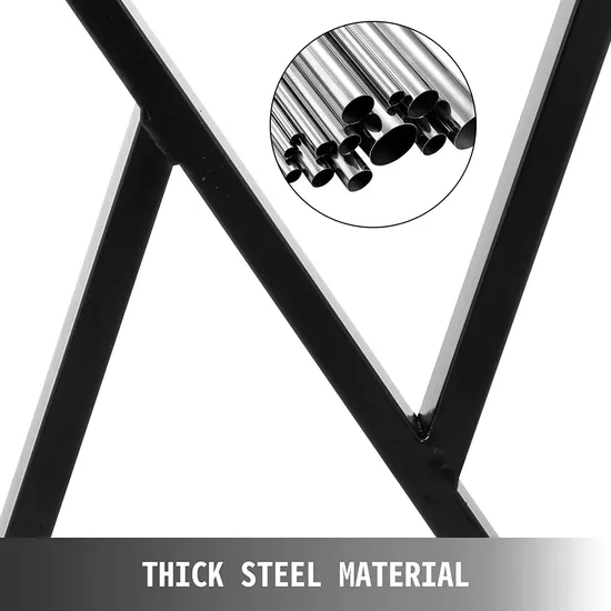 Industrial Style High Quality Set of 2 X-Type Dining Table Legs