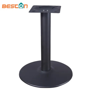 Modern Dining Room Large Pedestal Desk Dining Metal Steel Chrome Table Base