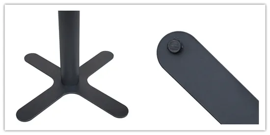 Factory Price Flat Table Bases Brushed Furniture Black Outdoor Coffee Table Stand