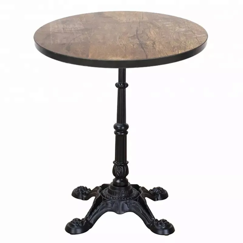 Cast Iron Powder Coated Black Dining Table Base