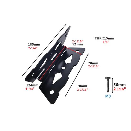 Black Butterfly Type Hinge for Wood Gate Door with One Pair