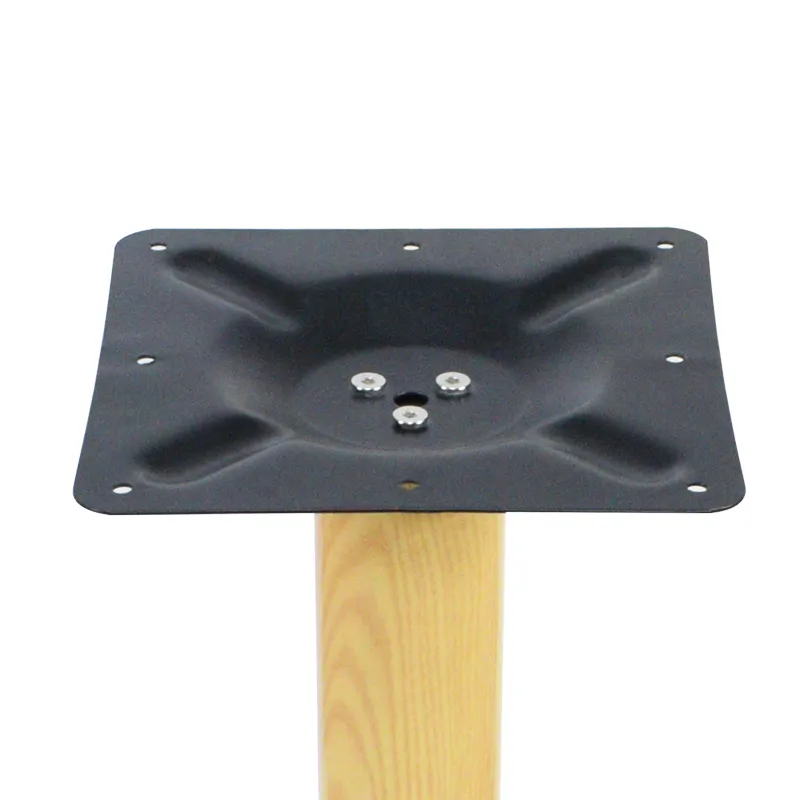 Wood Color Round Industrial Furniture Restaurant Table Legs 28 Inch for Sales