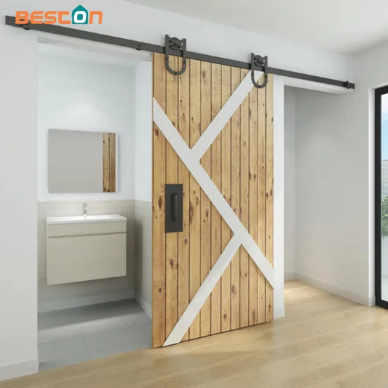 Stable Smoothly and Quietly Standard 6FT 6.6FT Sliding Barn Door Hardware