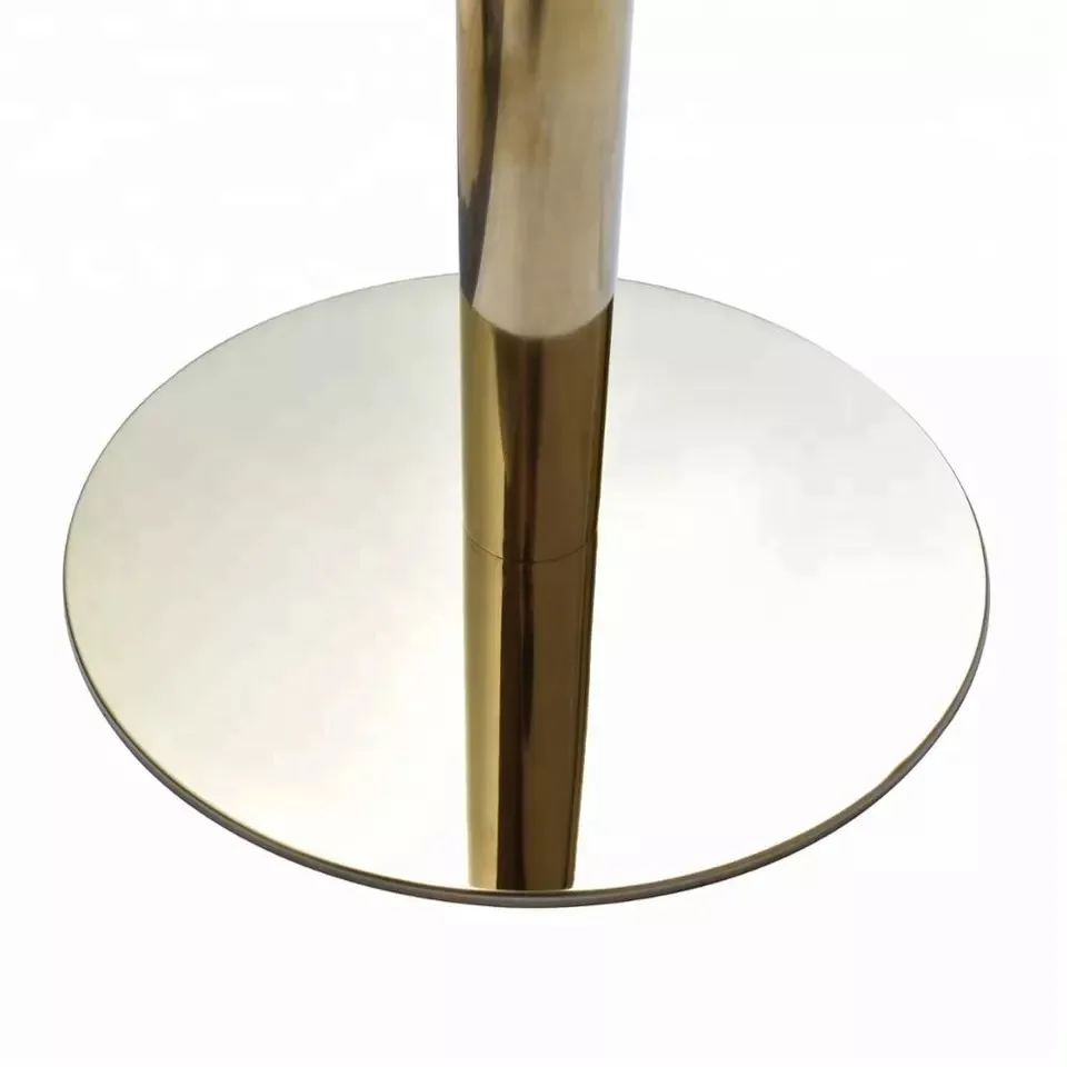 Stone Top Dining Gold Tables Base