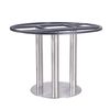 Furniture Round Coffee Stainless Steel Tulip Metal Dining Restaurant Table Base