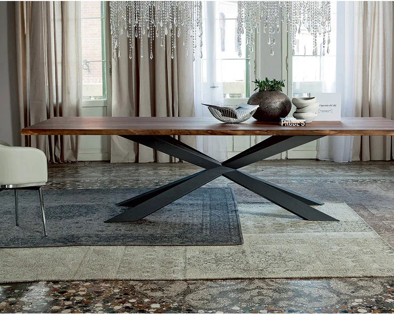 Mirrored Modern Large Pedestal Desk Metal Stainless Steel Chrome Table Base