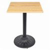 Furniture Parts Black Cross Cast Iron Metal Table Leg for Hotel Use