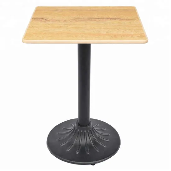 Furniture Parts Black Cross Cast Iron Metal Table Leg for Hotel Use