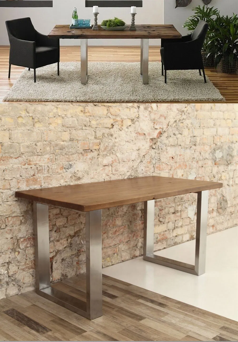 Cheap Price Steel Metal T Shape Stainless Steel Dining Table Legs