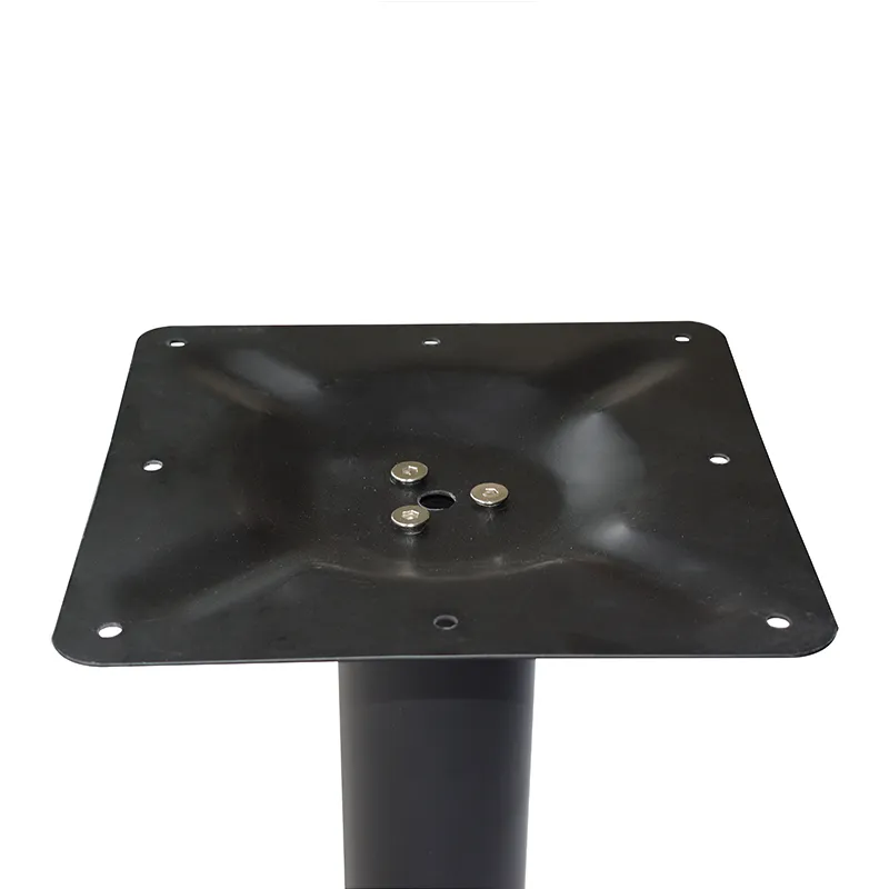 Metal Restaurant Iron Powder Coating Table Round Base