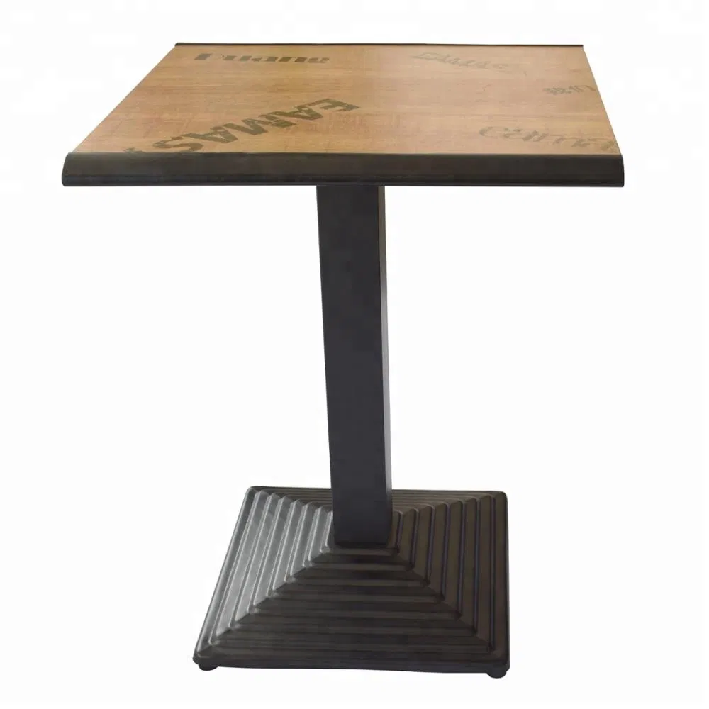 Wholesale Hot Selling Furniture Square Top Black Iron Dining Table Base