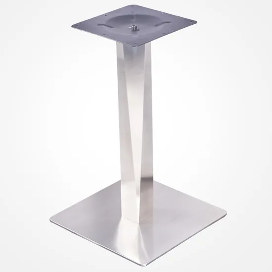 Heavy Duty Square Marble Glass Industrial Furniture Base Restaurant Table Base