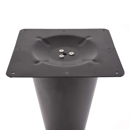 Furniture Black Powder Coated Iron Tulip Table Base for Marble Tops